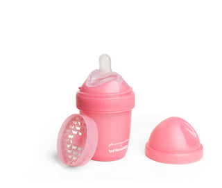 Twin Anti-colic Baby Bottle LT 140 ml Raspberry Rose