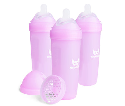 3-pack Baby Bottles 340 ml – Purple