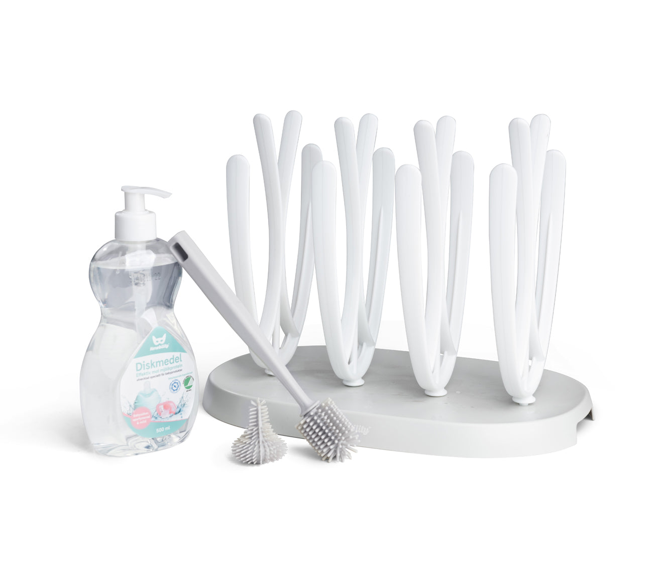 Bottle Brush, Bottle Rack and Dish Soap bundle with 40% off