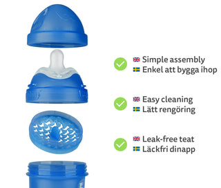 Double Anti-Colic Baby Bottle LT 340 ml/12 floz Superman